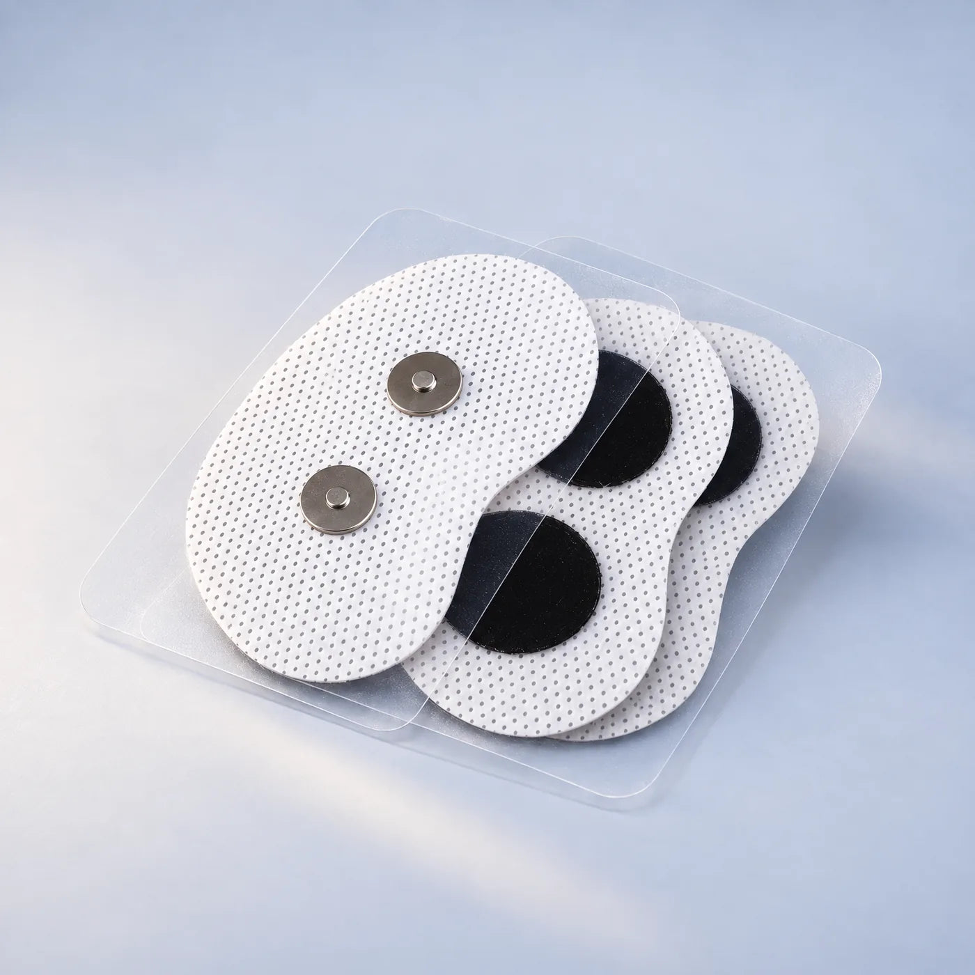 SleepEase Pro contact patches: magnets on top, gel pads underneath